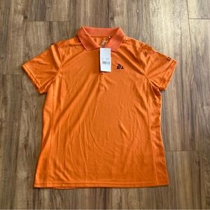 New With‎ Tags Clique Shirt Men's XL Orange Polo Shirt “STAFF” On Shoulder